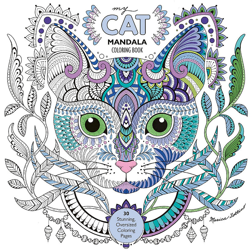 My Cat Mandala Coloring Book-Softcover Image