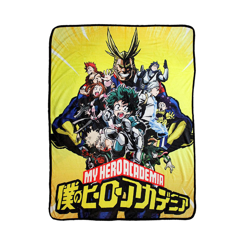 My Hero Academia All Might 45 x 60 Inch Fleece Throw Blanket Image