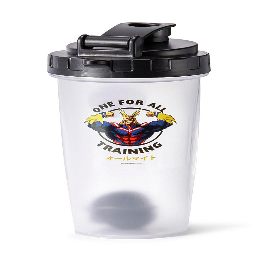 My Hero Academia All Might Training Gym Shaker Bottle  Includes Mixing Ball Image
