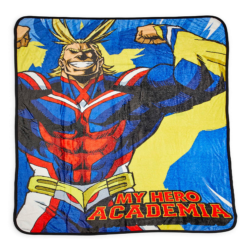 My Hero Academia Official All Might Large Fleece Throw Blanket  60 x 45 Inches Image