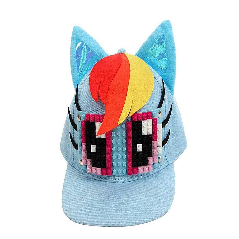 My Little Pony Rainbow Dash Bricky Blocks Build On Snapback Hat Image
