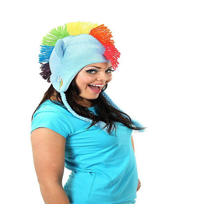 My Little Pony Rainbow Dash Knit Laplander Hat Image