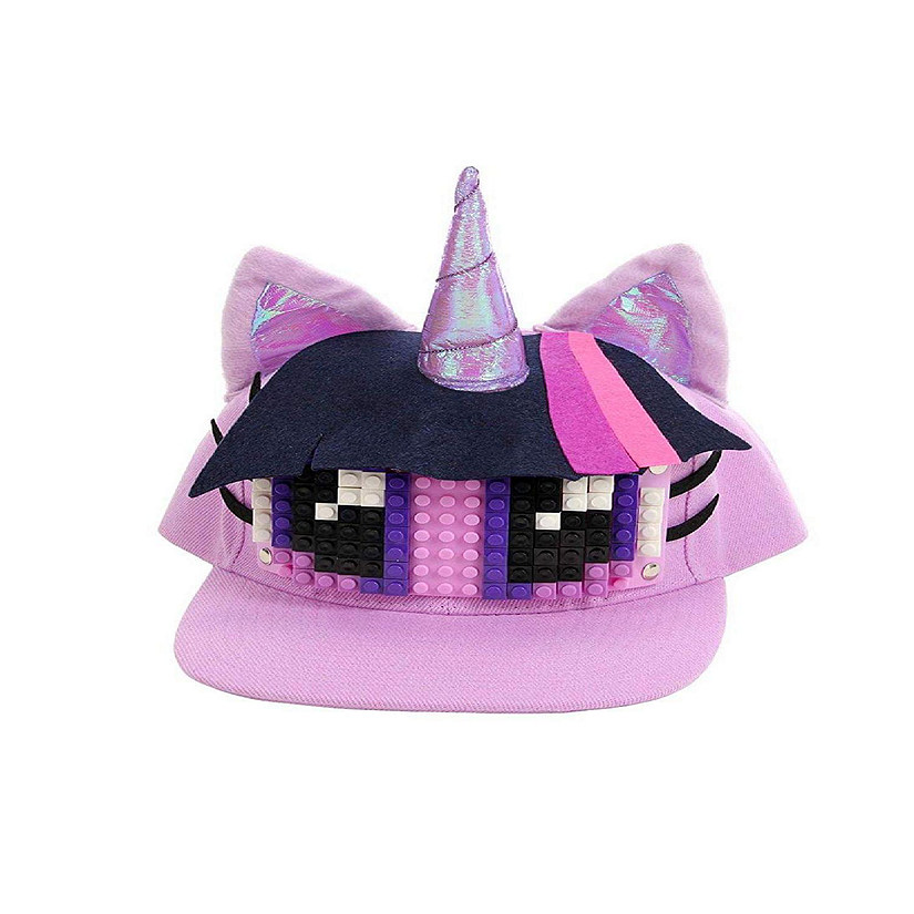 My Little Pony Twilight Sparkle Bricky Blocks Build On Snapback Hat Image