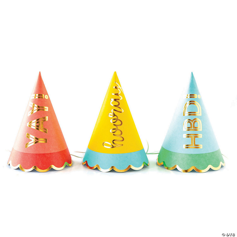 My Mind&#8217;s Eye<sup>&#8482; </sup>Hip Hip Hooray Cone Party Hats Image