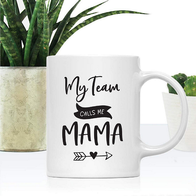 My Team Calls Me Mama Ceramic Mug Image