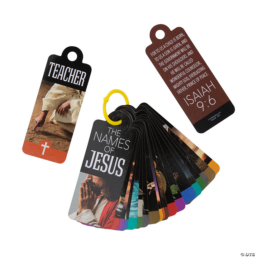 Names of Jesus Cards on Ring - 12 Pc. Image