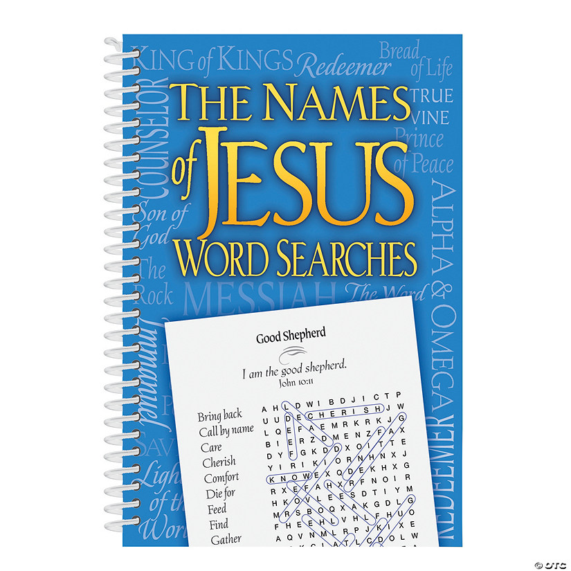 Names of Jesus Word Search Spiral Book Image
