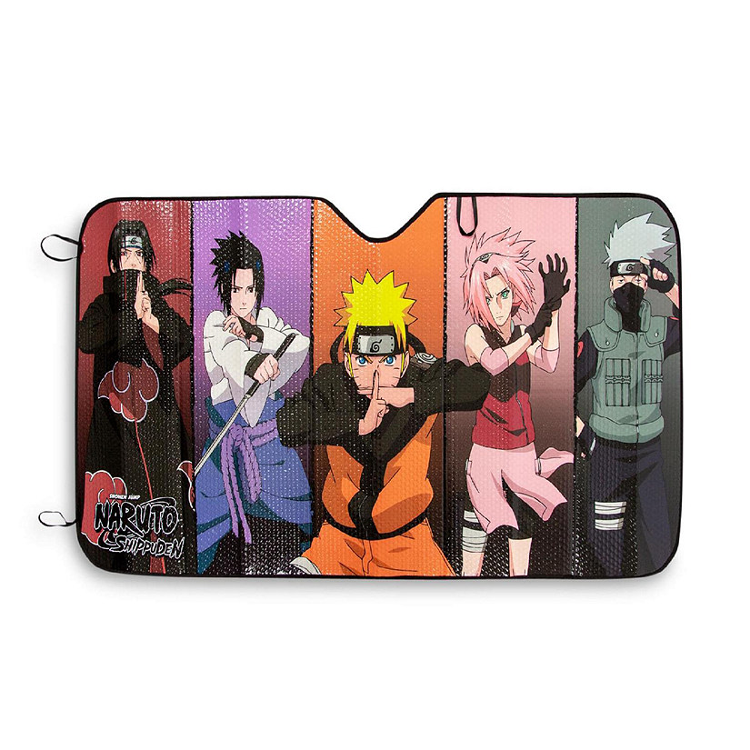 Naruto Shippuden Characters Sunshade for Car Windshield  58 x 28 Inches Image