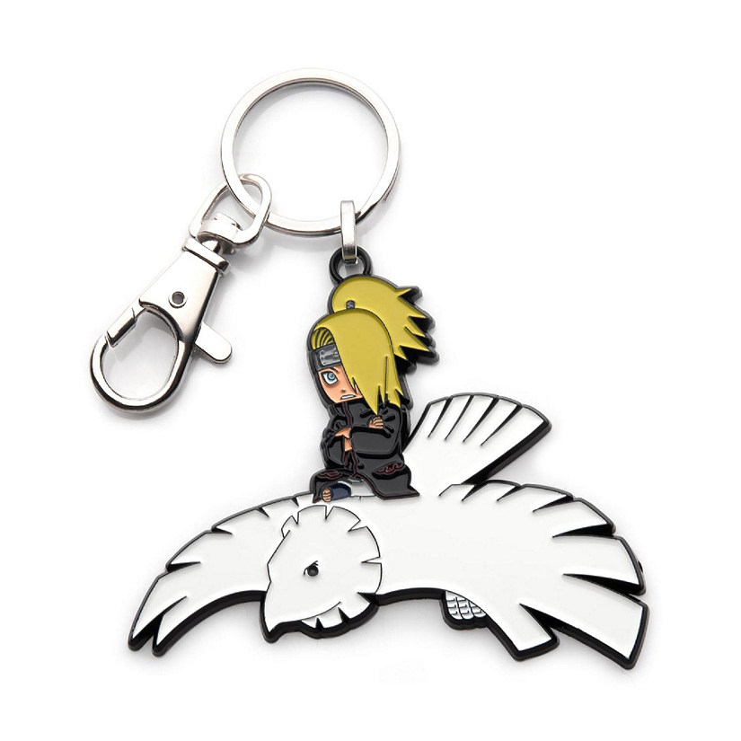 Naruto Shippuden Deidara On Clay Bird Enamel Pendant Keychain ...