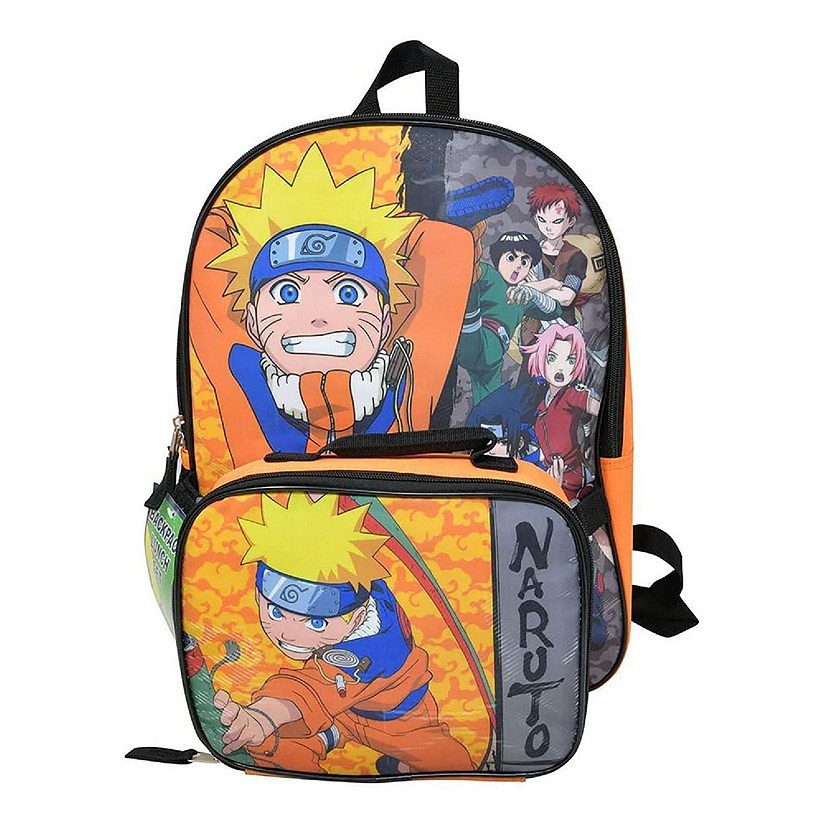 Naruto Uzumaki 16 Inch Kids Backpack with Lunch Bag Image