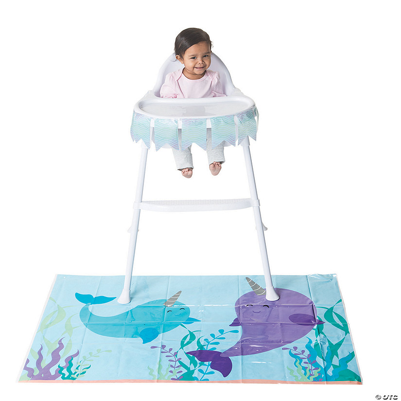 Narwhal Party High Chair Decorating Kit - 2 Pc. Image