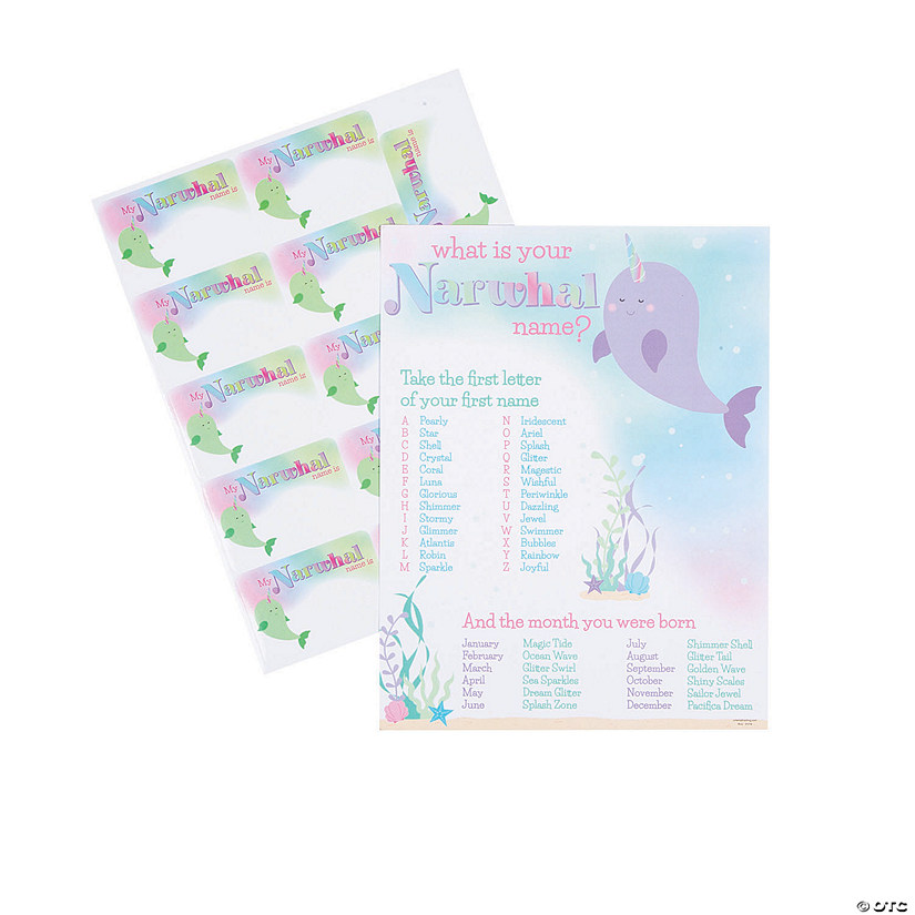 Narwhal Party Name Game Image