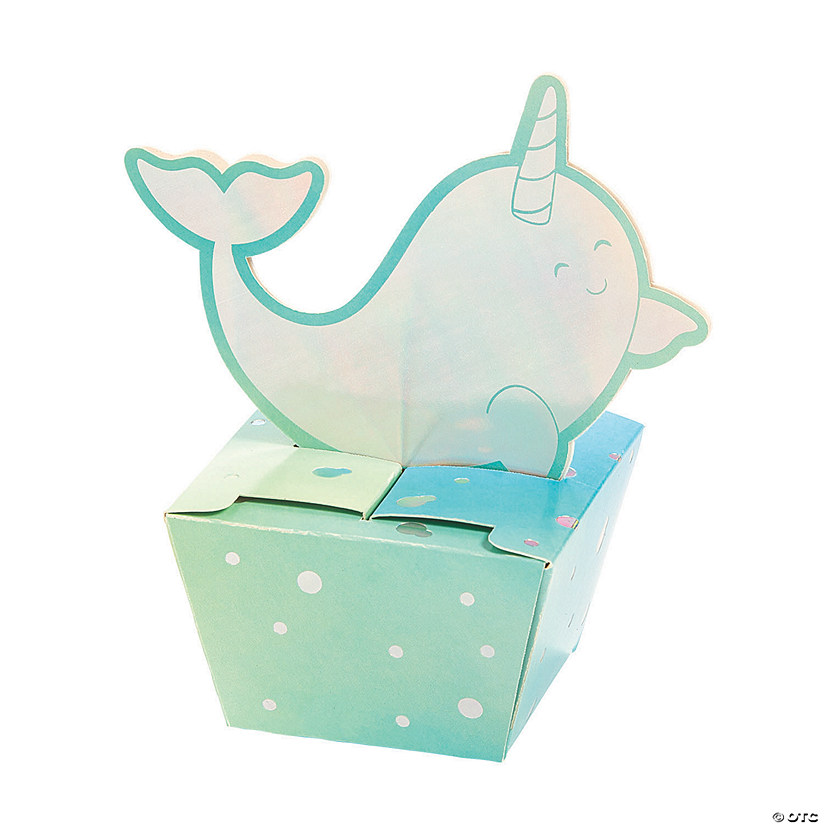 Narwhal Party Treat Boxes - 12 Pc. Image