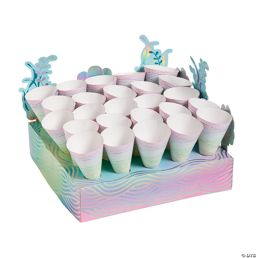 Narwhal Treat Stand with Cones -25 Pc. Image