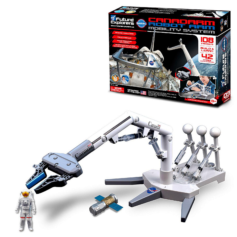 NASA Future Explorers Canadarm Robot Arm Mobility System. Build
