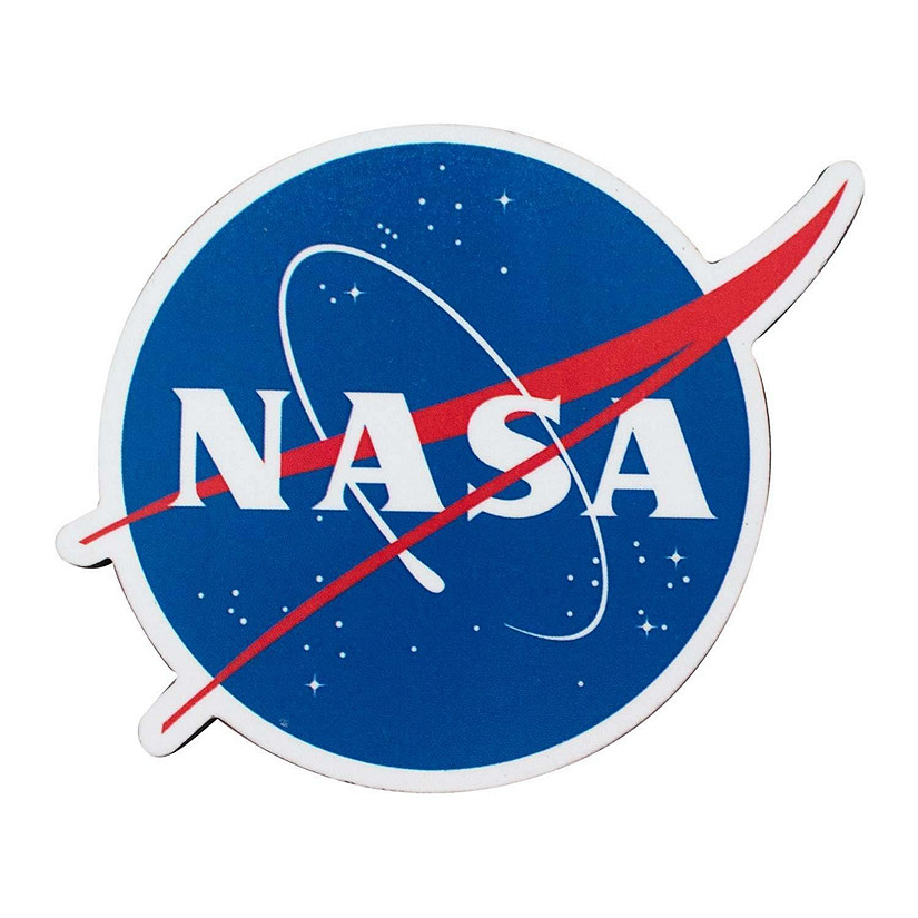 NASA Logo 3 Inch Chunky Block Magnet Image