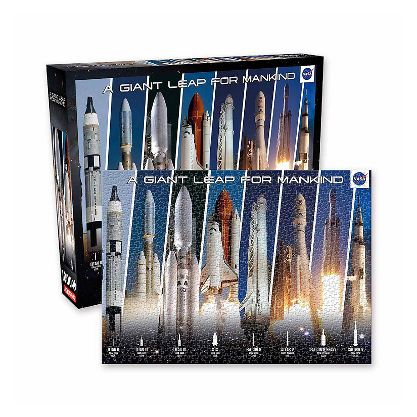 NASA Rocket Grid 1000 Piece Jigsaw Puzzle Image