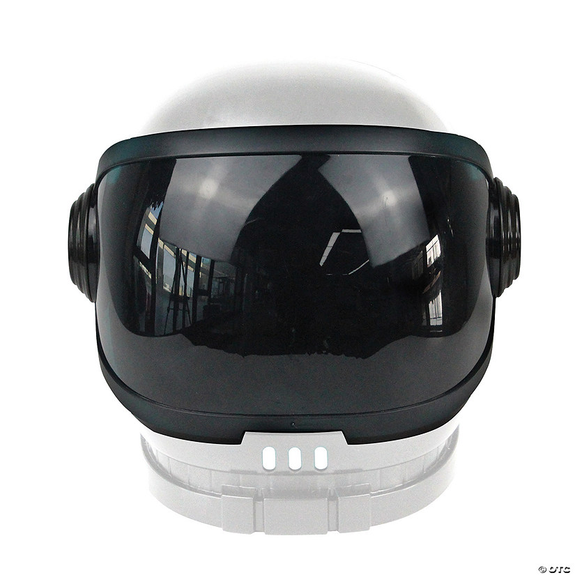 NASA White Plastic Astronaut Space Helmet with Moveable Visor Image