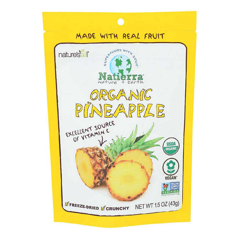 Natures All Foods Freeze & Dried Organic Banana, 2.5 Oz (Pack of 12)