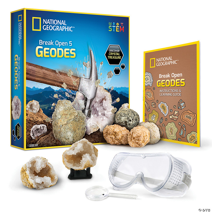 National Geographic Break Open 5 Geodes Starter Kit Image