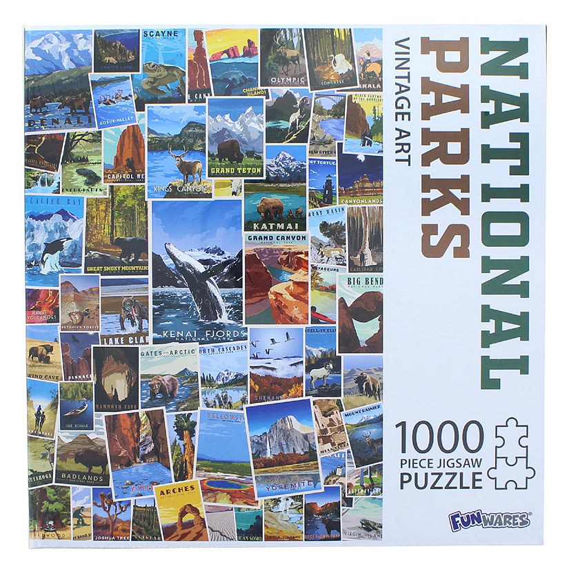 National Parks 1000 Piece Jigsaw Puzzle Image