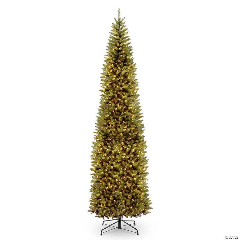 National Tree Company 10 ft. Kingswood&#174; Fir Pencil Tree with Clear Lights Image