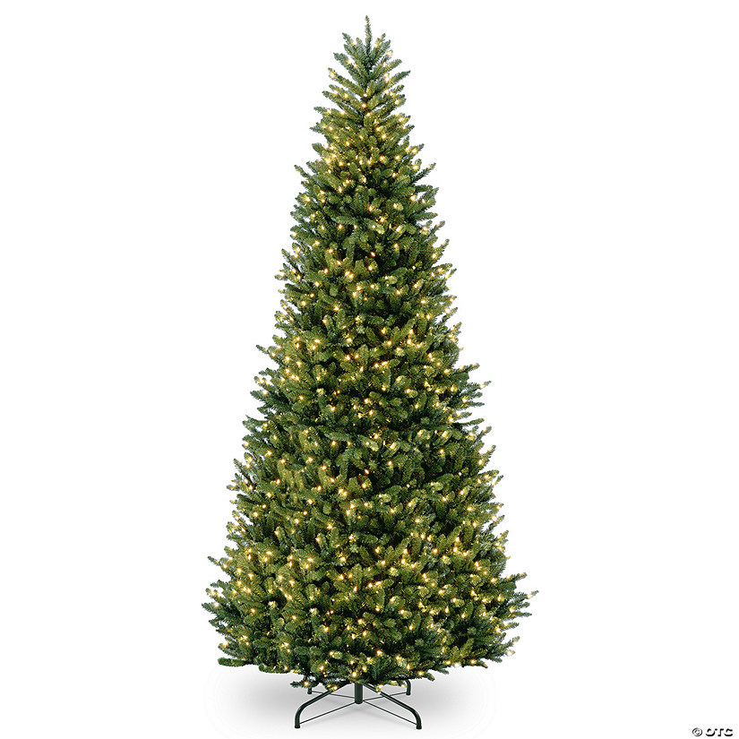 National Tree Company 10 ft. Natural Fraser Slim Fir Tree with Clear Lights Image