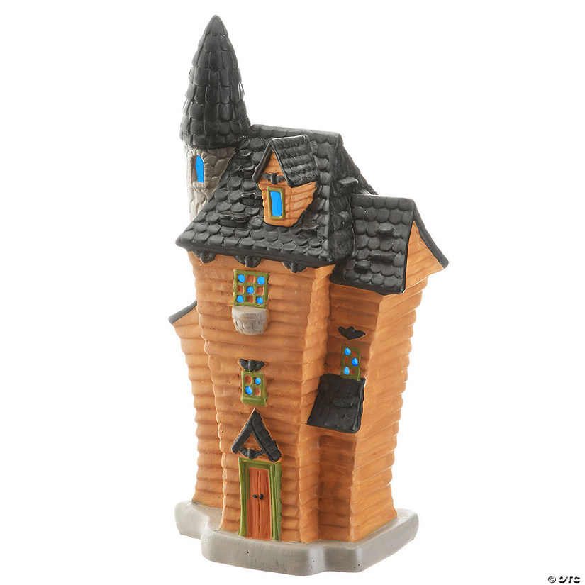 National Tree Company 12 in. Haunted House with Tower and LED Light Image