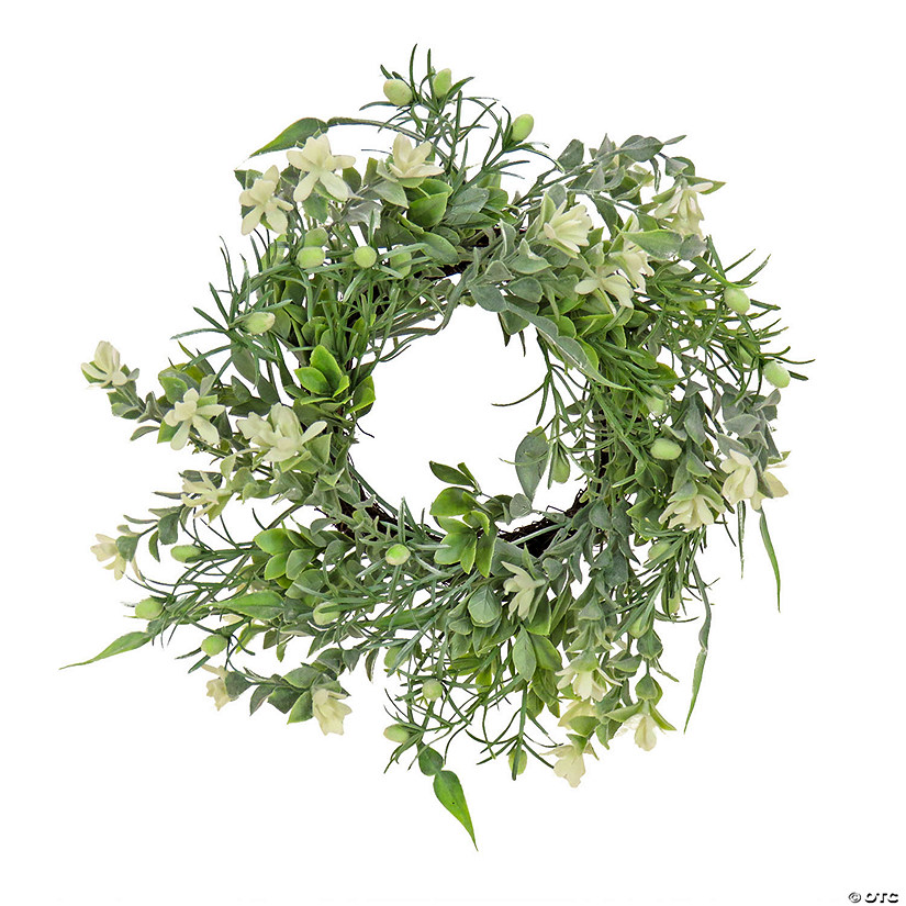 National Tree Company 14" Spring Mixed Blossoms Table Wreath Image