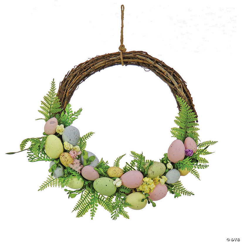 National tree company 16" eggs and ferns wreath Image