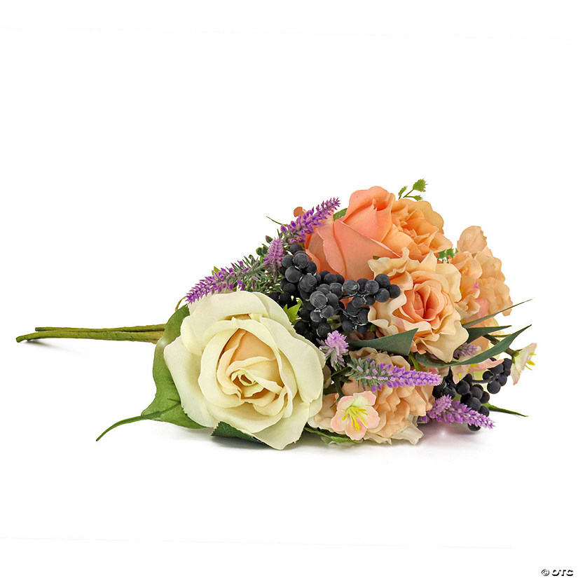 National Tree Company 16" Roses And Lavender Bouquet Image