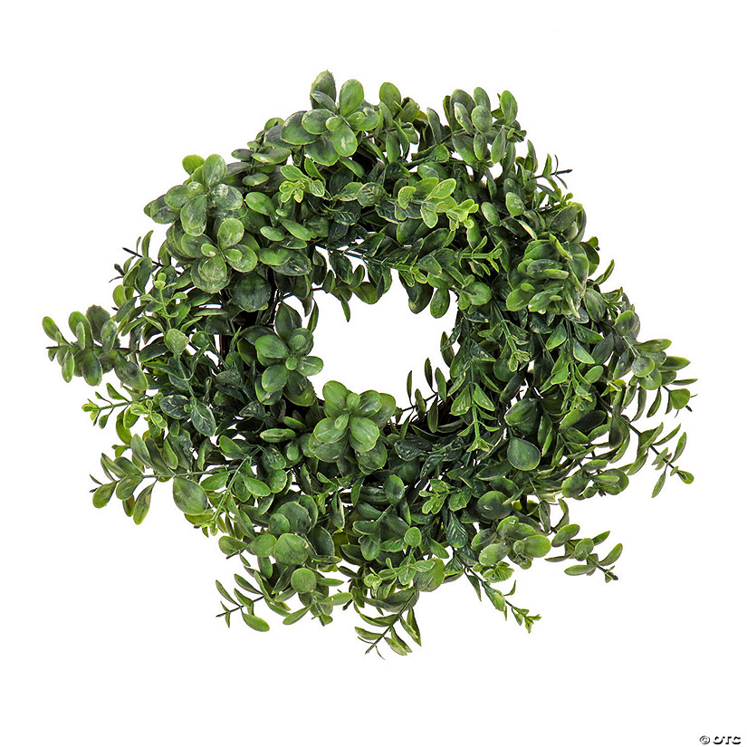 National Tree Company 16" Spring Button Leaf Table Wreath Image