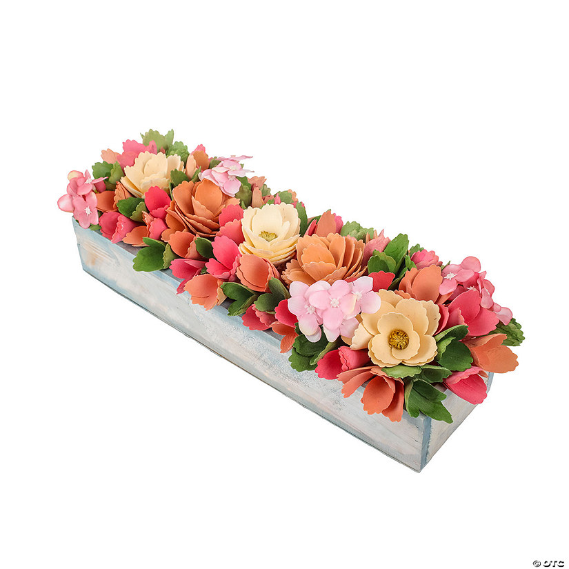 National Tree Company 16" Spring Multicolor Floral Window Box Image