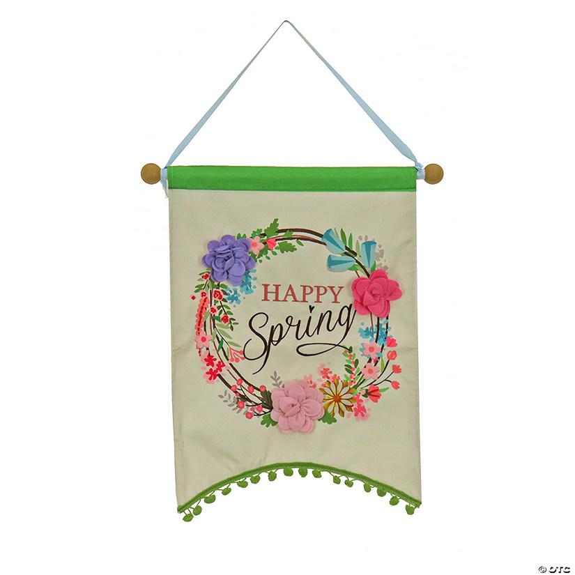 National Tree Company 18" "HAPPY SPRING" Banner Image