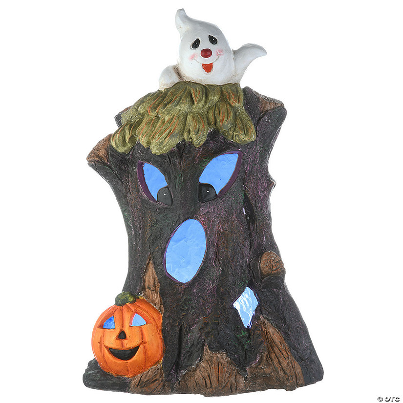 National Tree Company 18 in. Haunted Tree Trunk with LED Light Image