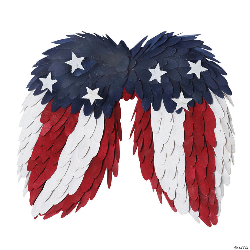 National tree company 18" patriotic angel wings decoration Image