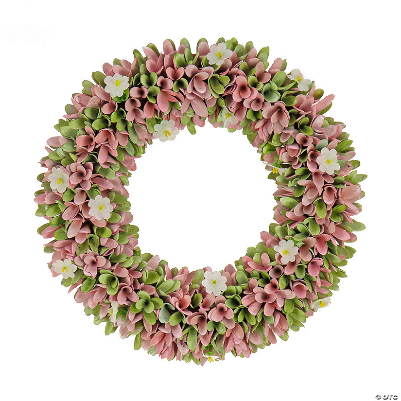 National Tree Company 18" Spring Pink Floral Wreath Image
