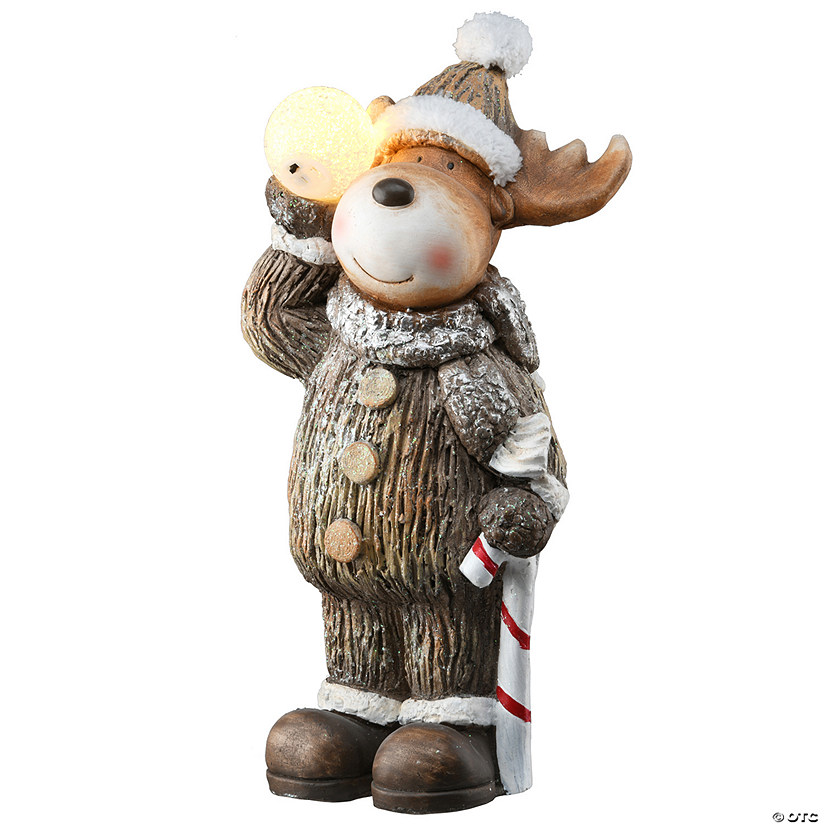 National Tree Company 19" LED Lit Moose Decoration Image