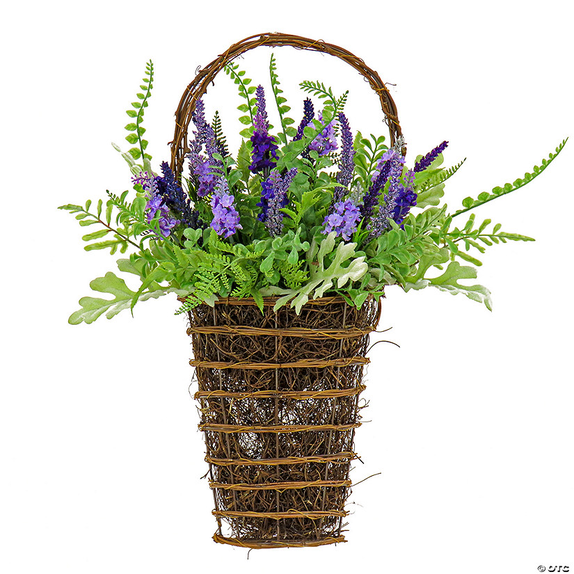 National Tree Company 20" Mixed Fern/Astilbe Hanging Basket Image