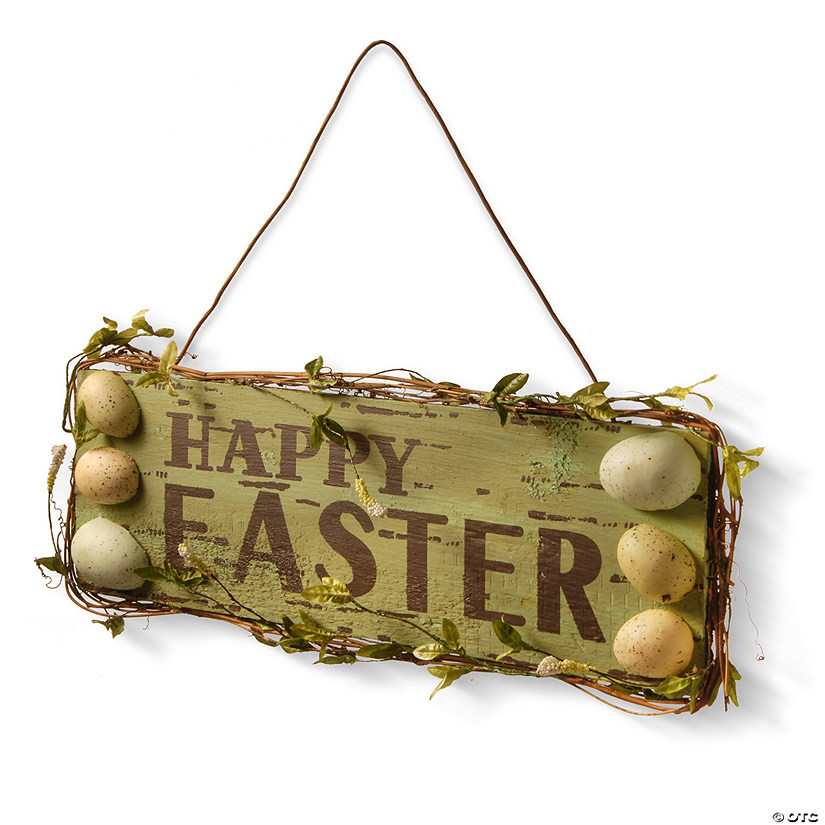 National Tree Company 21" "Happy Easter" Door Hanger Image