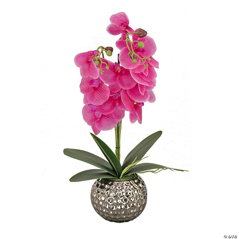 National Tree Company 21" Potted Purple Orchid Flower Image