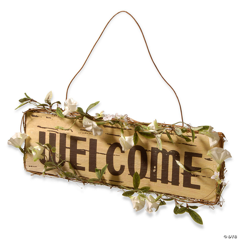 National Tree Company 21" "Welcome" Door Sign Image