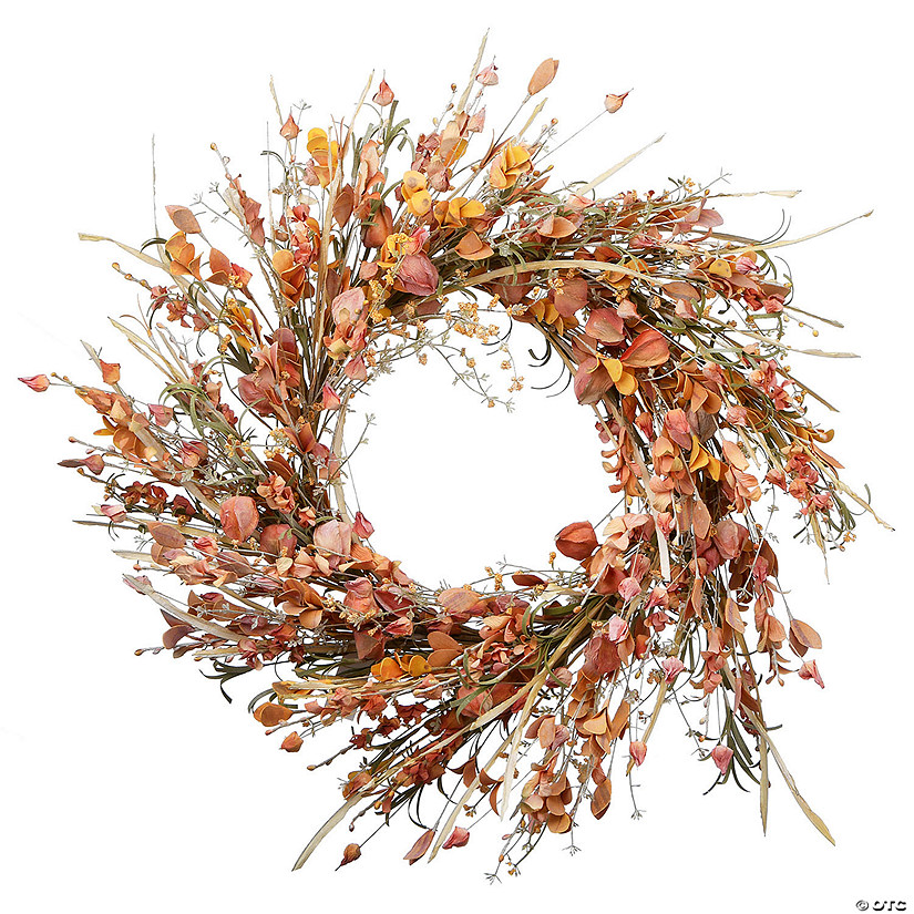 National Tree Company 22 in. Autumn Wild Flowers Wreath Image