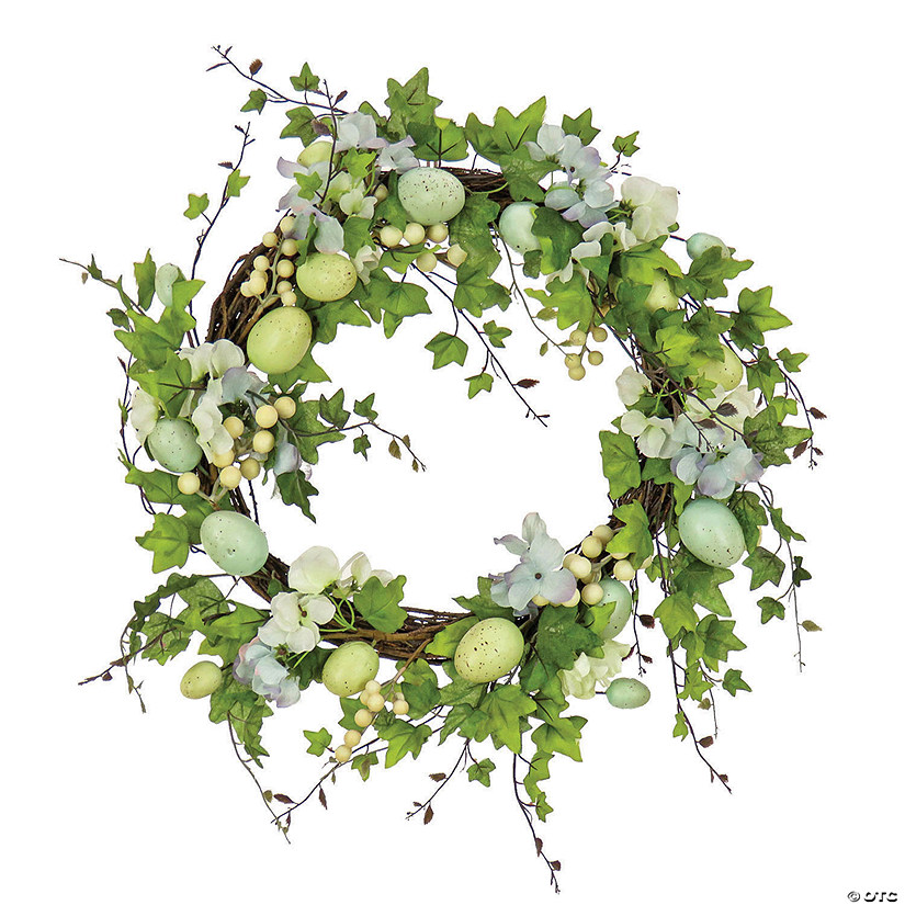 National tree company 22" ivy and eggs easter wreath Image