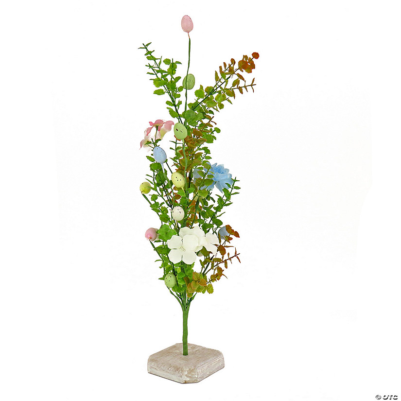 National Tree Company 24" Easter Egg Decorated Tree Image