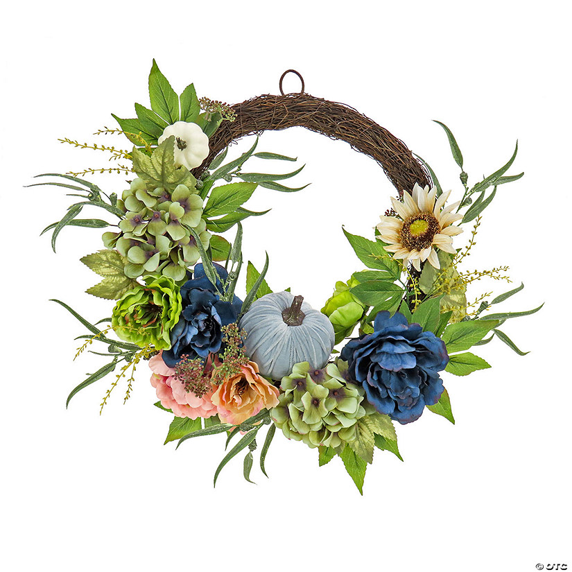 National Tree Company 24 in. Floral Decorated Harvest Wreath Image