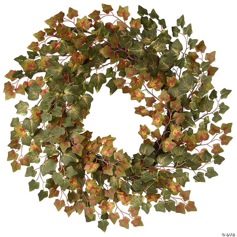 National Tree Company 24 in. Harvest Green Ivy Wreath Image
