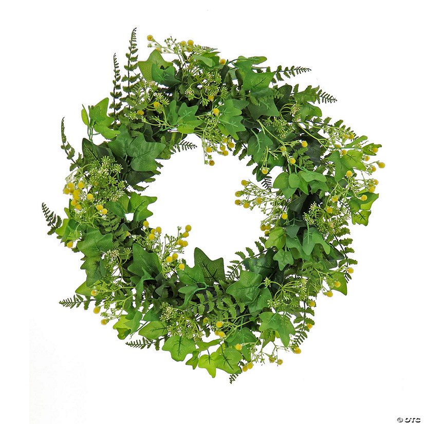 National Tree Company 24" Ivy And Fern Spring Wreath Image