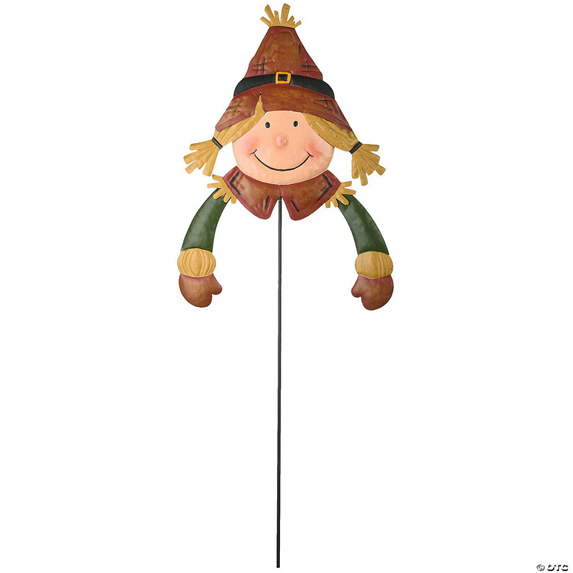 National Tree Company 26 in. Scarecrow Gal Garden Stake Image