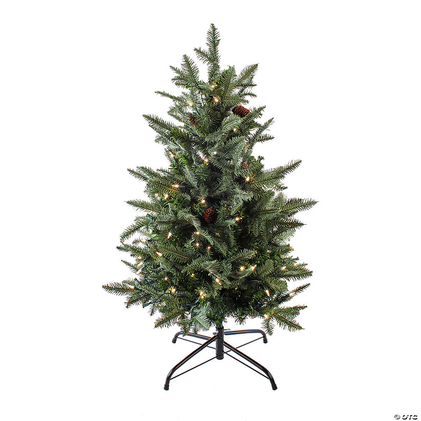 National Tree Company 3 ft. Evergreen Pathway Tree with Clear Lights Image